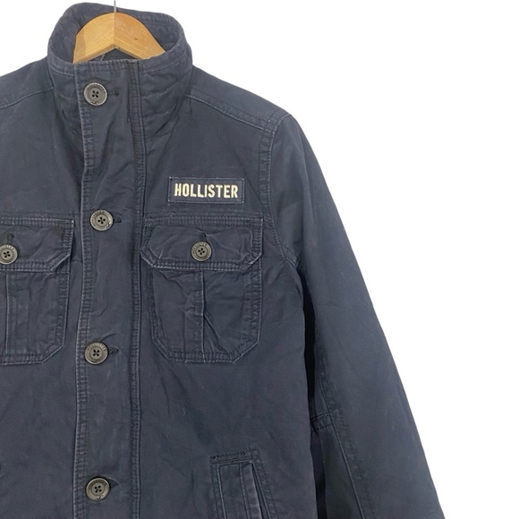 HOLLISTER Military Surplus Field Utility Jacket Medium Vtg Y2k Prep - Picture 3 of 9